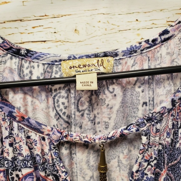 One World Paisley Print Tunic - Picture 4 of 5